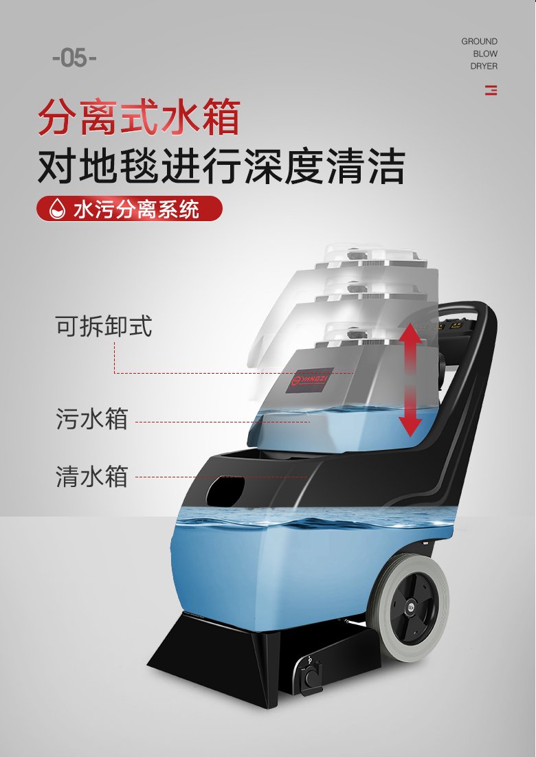 揚子DT1三合一電動(dòng)手推式地毯抽洗機酒店吸塵器賓館毛毯清潔機